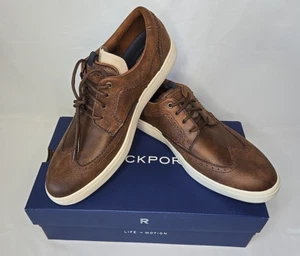 ZAPATO PARA CAMINAR ROCKPORT HOMBRE COLLE WING TIP BRONCEADO HABANA TALLA 10W - Imagen 1 de 11