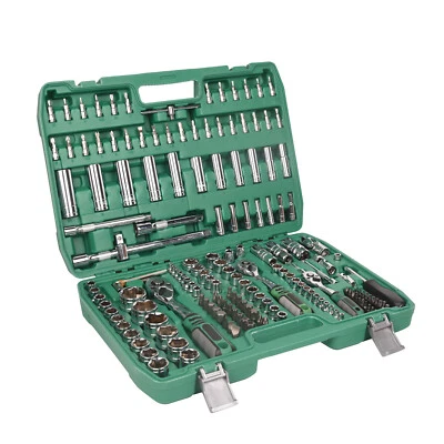 172pcs Socket and Drive Tool Kit 1/2" 1/4" and 3/8" Drive Sizes Sockets kit - Image 1 of 4