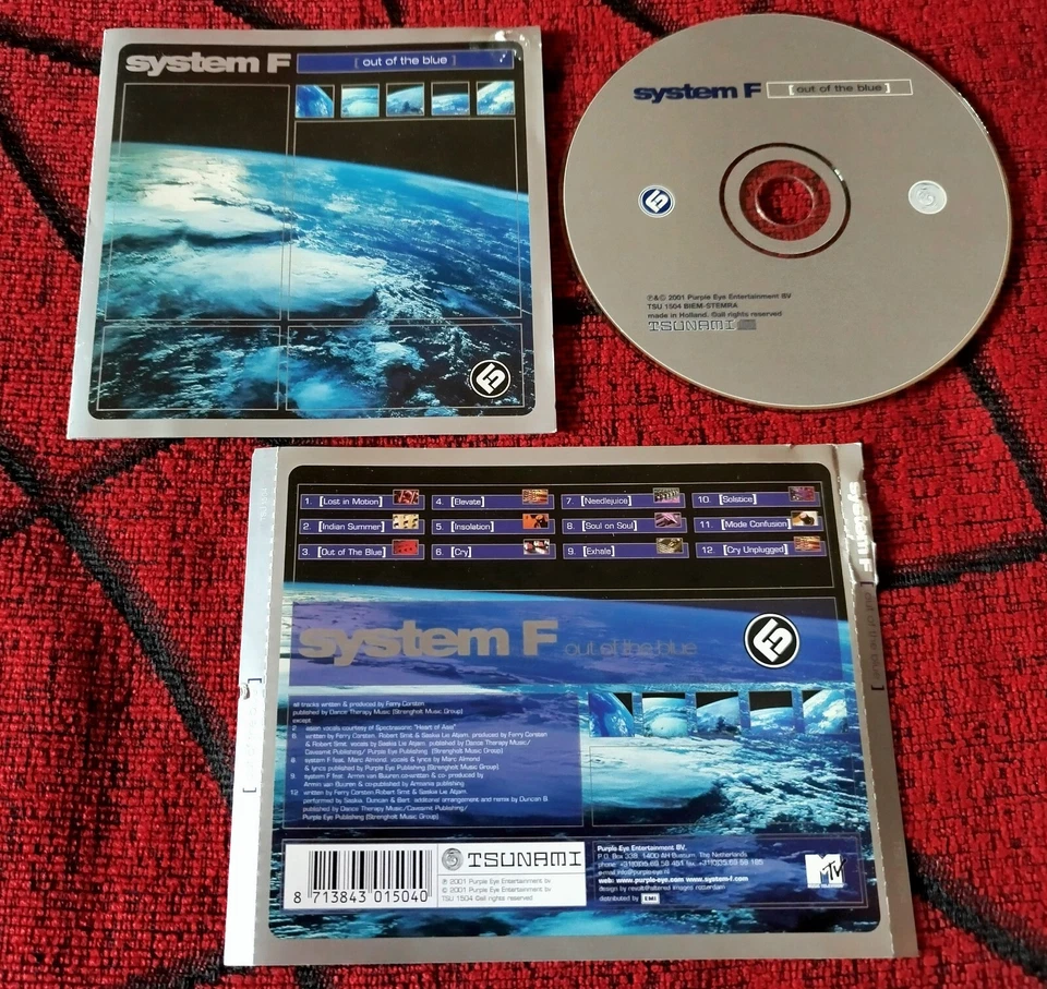 SYSTEM F **  Out Of The Blue ** 2001 HOLLAND CD - Image 1 of 1