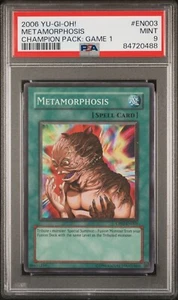 Metamorphosis Yugioh 2006 CP01-EN003 Super Rare PSA 9 - Picture 1 of 2