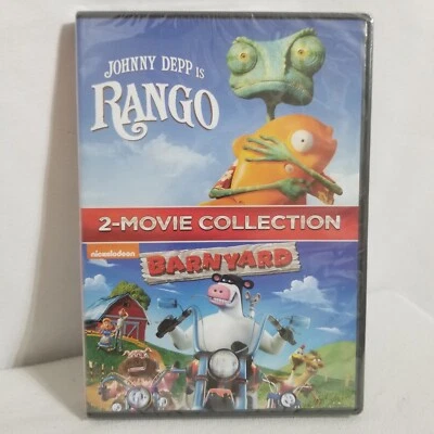 Johnny Depp is RANGO & Nickelodeon Barnyard ( 2 - Movie Collection ) New/Sealed - Image 1 of 2