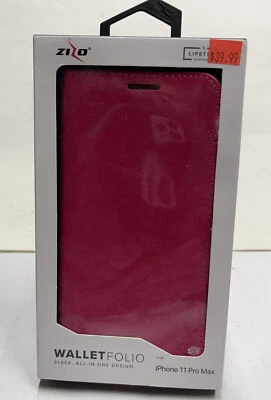 Zizo Wallet Folio iPhone 11 Pro Max Card Slot. Folding Kickstand. Cash Pocket JJ - Image 1 of 3