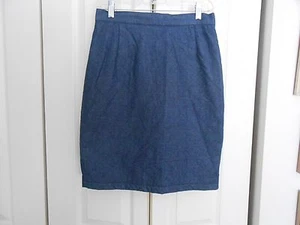 KORS--MADE IN ITALY---QUILTED DENIM STRAIGHT SKIRT----8 - Picture 1 of 1