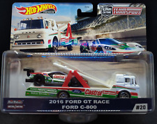 Hot Wheels Team 2016 Ford GT Race & C-800 Truck #20 Fnqhotwheels Fh592