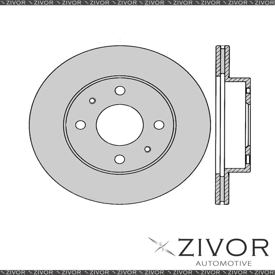 New PROTEX Rotor - Front For SUZUKI CARRY GA413 4D Van 4WD 1999 - 2005 #DR522 - image 1 of 1