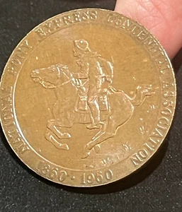 US MINT 1860 National Pony Express Centennial 1960 Token Founders Medal - Picture 1 of 4