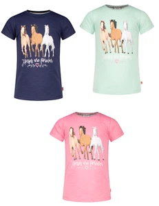 Salt and Pepper 43112834 camiseta manga corta caballo potro caballos niña niña - Imagen 1 de 4