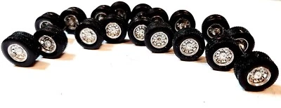 9 - DCP / Most Brands 1/64th KW, PETERBILT, CHROME DUAL WHEELS, TIRES & Axles - Image 1 of 4