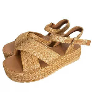 Sandali Beach by Matisse Rafia Sunshine tessuto espadrillas flatform donna 6 BOHO - Foto 1 di 14