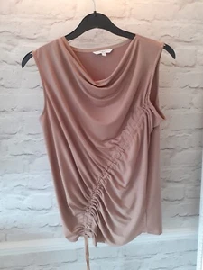 Next Nude Camisole Ruffle Top Size 10 - Picture 1 of 5