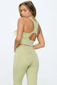 Women's Two Piece Activewear Set Cut Out Detail - Picture 1 of 6