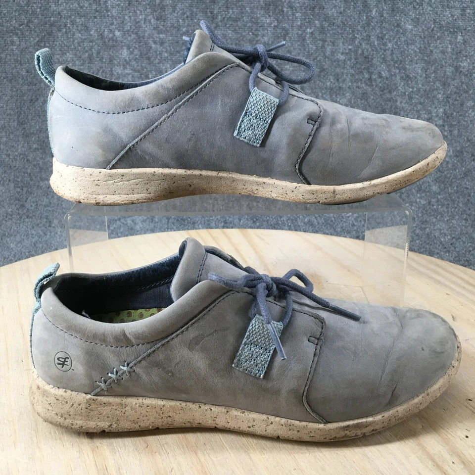 Superfeet Shoes Womens 7.5 Birch Sneakers Blue Leather Round Toe Casual Low - Image 1 of 4