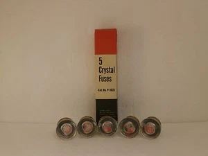 ITT BOX OF 5 CRYSTAL FUSES 25 AMPS P-1025 *NEW SURPLUS IN BOX* - Picture 1 of 2