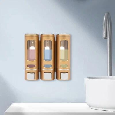 400ml 3 Pack Hotel Shower soap Dispenser,  Wall-mounted Shampoo Dispenser Hotel - Image 1 of 4