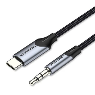 Cable usb type C mâle vers jack 3.5mm mâle pour prise AUX jack de voiture - Immagine 1 di 3