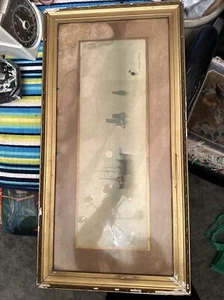 Garman Morris Evening Ships Original Vintage Watercolor Painting Early 20th Cen. - Picture 1 of 17