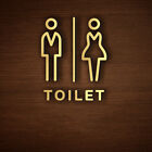 Einfache Acryl Toilette Symbol Trschild Selbstklebend Anzeige Plakette Schilder