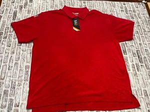 5.11 Tactical Utility Short Sleeve Polo Shirt Red Professional Large Flag NWT - Picture 1 of 8