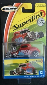 1933 Ford Coupe 2004 MATCHBOX #13 Superfast 1 of 10,000 35th Anniversary - Picture 1 of 2
