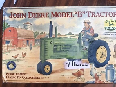 Franklin Mint John Deere Model "B" Tractor New in Box - Image 1 of 4