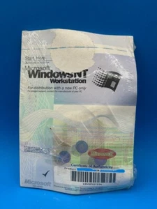 RARE Microsoft Windows NT Workstation 4.0 - Brand New SEALED CD Software LV16 - Picture 1 of 6