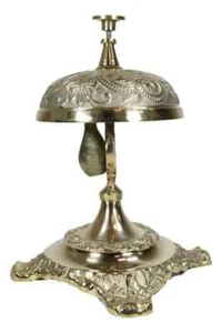 Vintage Antique Style Ornate Baroque Victorian Front Desk Hotel Counter BELL - Picture 1 of 7