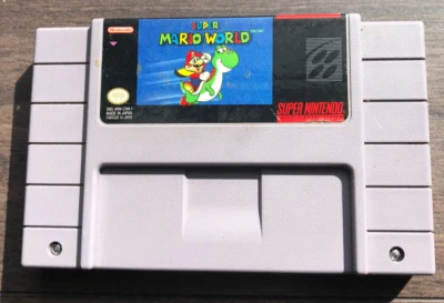 Super Mario World Super Nintendo SNES Authentic Tested Game Only - Image 1 of 3