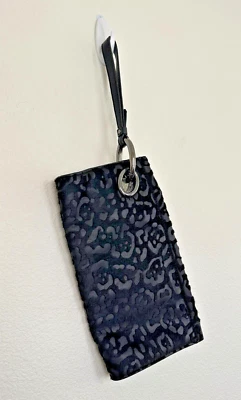 Bolso sin asas DIANE VON FURSTENBERG DVF pelo de pony negro estampado de guepardo de piel real NUEVO Foto 1 de 4