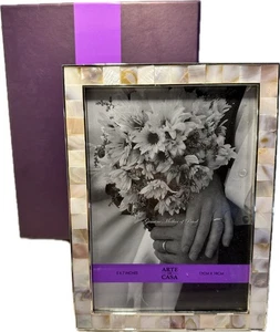 Arte de Casa 8x10 Perlmutt Bilderrahmen Hochzeit Glitzer Braut NEU im Karton - Bild 1 von 17