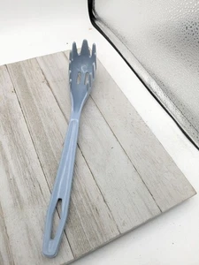 Vintage Country Blau Spaghetti Pasta Gabel 11 3/4" Gabel Servierlöffel Nylon - Bild 1 von 8