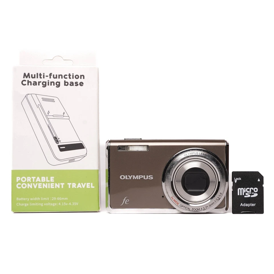 Olympus FE-5035 14.0MP Digital Camera - Bronze - FULLY FUNCTIONAL - Image 1 of 4