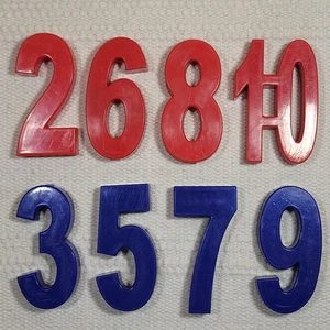 Vintage Learning Resources Jumbo Plastic Weighted Magnetic Numbers 3" - Picture 1 of 3