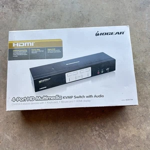 IOGEAR 4-Port HDMI Multimedia KVMP Switch with Audio GCS1794 (Missing 1 Harness) - Afbeelding 1 van 4