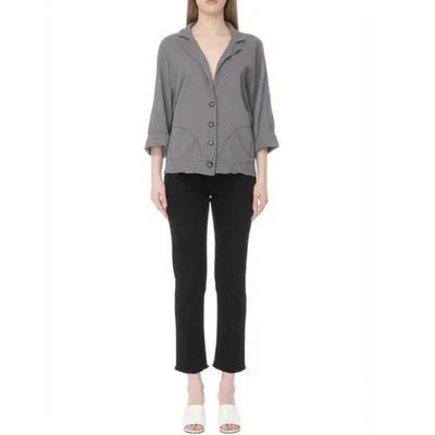 Splendid Women’s 100% Cotton Knit Sweater Blazer in Gray-Size Medium - Image 1 of 4