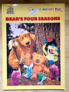 Vintage 1999 Bear In The Big Blue House Coloring Activity Book - Four Seasons - Picture 1 of 12