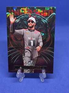 2025 Donruss Unleashed Black Panther NASCAR Cracked Ice /149 Bubba Wallace Card - Bild 1 von 3