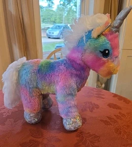 Build A Bear Rainbow Unicorn Stuffed Animal Plush BAB - Picture 1 of 7
