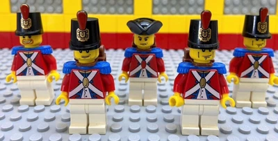 LEGO Minifigure Lot imperial soldier sailor admiral Marine Pirates Set of 5 - Image 1 of 2