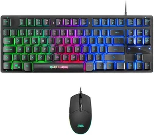 Mars Gaming MCPTKLPT RGB Combo Tastatur & Maus 3200DPI TKL Design Portugiesisch - Afbeelding 1 van 7