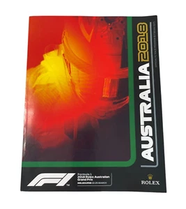 2018 Rolex Australian Grand Prix Formula 1 Race Program Inc Sticker Booklet - Bild 1 von 10