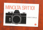 Minolta Sr-T 101 Instruction Livre / 148717