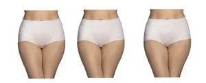 3 pc Vanity Fair Smoothing Comfort Brief Panties 13270 Sheer Quartz - Picture 1 of 2