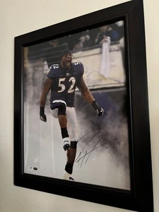 Ray Lewis Autographed/Signed Baltimore Ravens 16x20 Framed Photo COA JSA SM07307 - Picture 1 of 2