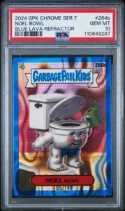 24 TOPPS CHROME GPK OG SERIES 7 #264b NOEL BOWL BLUE LAVA REFRACTOR #/149 POP 1 - Picture 1 of 2