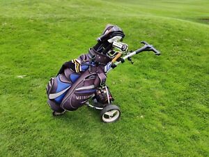 Motocaddy S3 electric golf trolley with golf cart bag, battery & charger 
