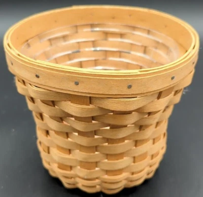 2003 Longaberger Bouquet Basket with Protector, 6" High by 6 3/4" Across - Image 1 of 4