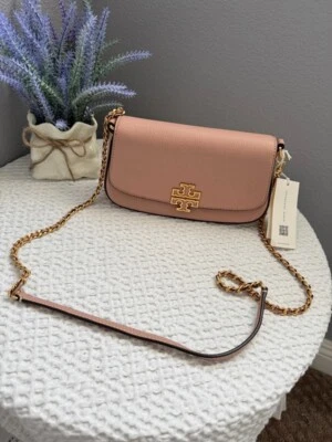 Auténtico Tory Burch BRITTEN CONVERTIBLE BANDOLERA MEADOWSWEET Foto 1 de 4