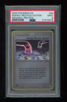 POKEMON EX Dragon ENERGY RECYCLE SYSTEM 84/97 Trainer REVERSE HOLO FOIL PSA 9  - Image 1 of 2