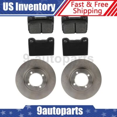 Front Disc Rotors + Brake Pads For 1900 - 1969 1970 1971 1972 1973 1974 Opel - Image 1 of 4