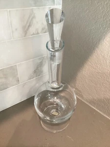 Crate & Barrel Krosno 23oz Kristallkaraffe - Polen, Original Etikett, Barglas - Bild 1 von 4